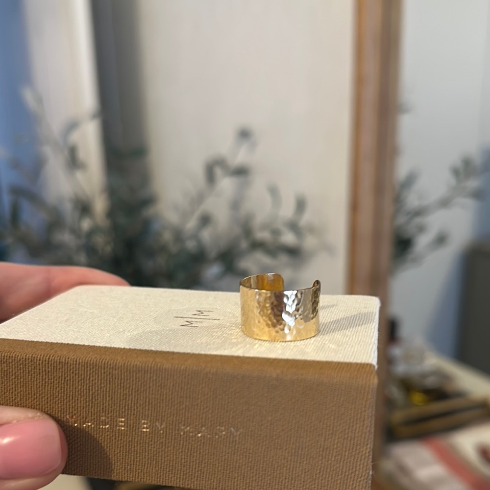 Made By Mary Hammered Gold Ring